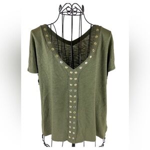 OLIVE Green a.n.a. Embellished Sleeveless Top